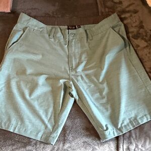 Ron Jon Light Green Flat Front Shorts